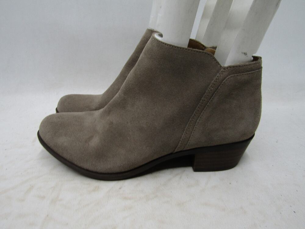 Lucky Brand Womens Size 8 M Beige Suede Ankle Fashion Boots Bootie